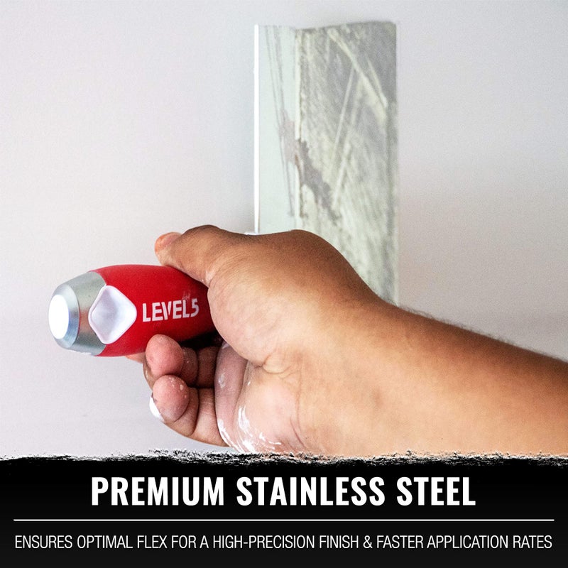 Level-5 LEVEL5 Stainless Steel Taping Knife 3-Pack w/Soft Grip Handles | 5-619 - Image 2